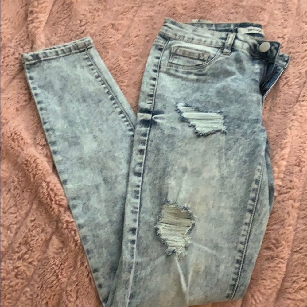Blue Washed Jeans